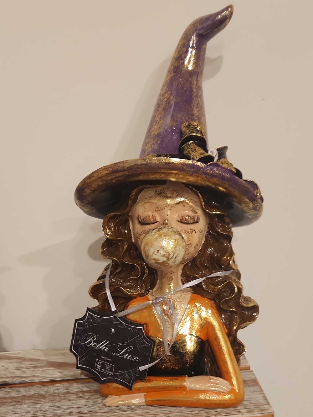 Purple Witch Blowing A Bubble Bella Lux - Picture 3 of 8